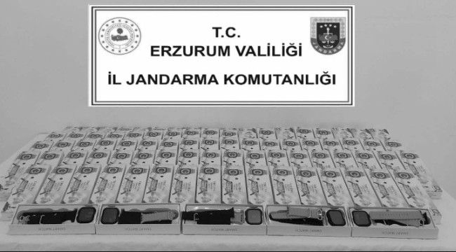 Horasan'da akıllı kaçak saatler...