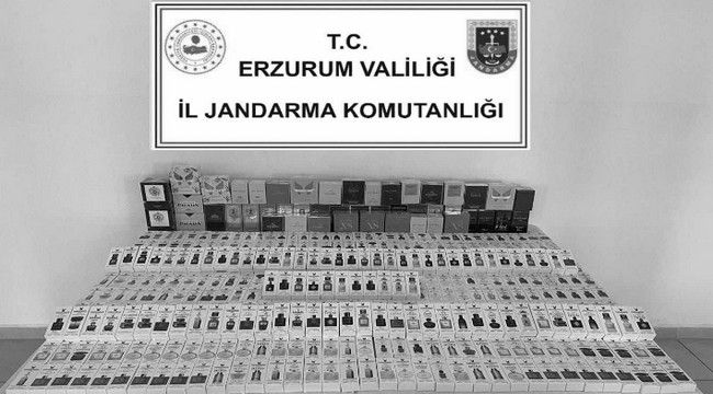 Kaçak pürfümler Erzurum gümrüğüne takıldı