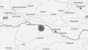 Erzincan Kemah'ta deprem