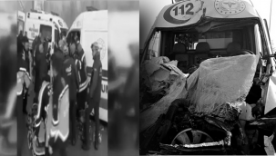 Erzurum-Erzincan karayolunda ambulans tırla çarpıştı: 8 yaralı...