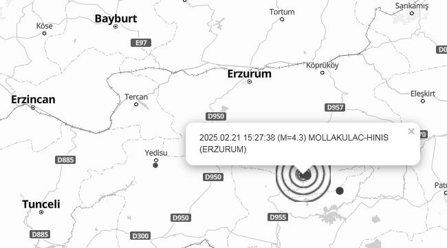 Hınıs'ta deprem...