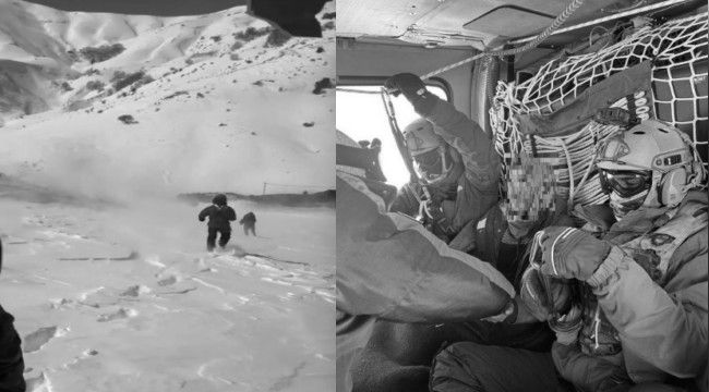 Jandarma helikopterle ulaştı