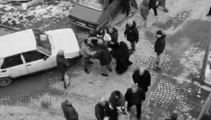 Uzundere'de yardım dağıtımında arbede