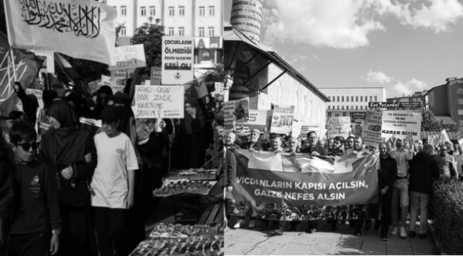 "Vicdanların kapısı açılsın, Gazze nefes alsın"