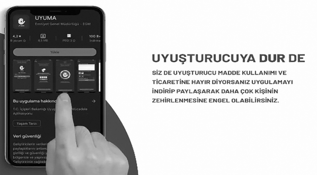 Uyuşturucu ile mücadeleye destek olalım!
