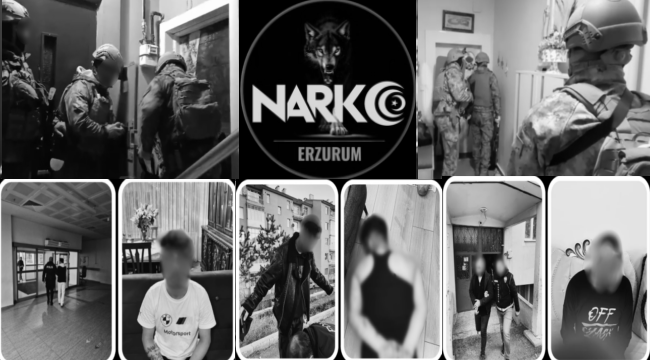 Erzurum'da torbacılar uyuşturucu, silah ve mühimmatla yakalandı