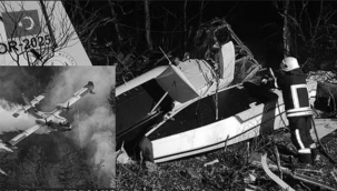 Yangın söndürme uçağımız Hırvatistan'da düştü