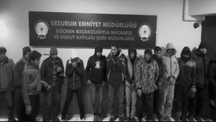 Düzensiz göçmenlerin umuda yolculuğu Erzurum'da bitti