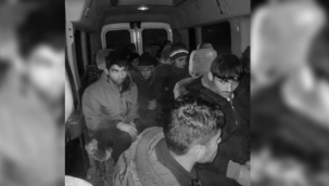 Erzurum'da düzensiz göçmenler organizatorleri ile yakalandılar