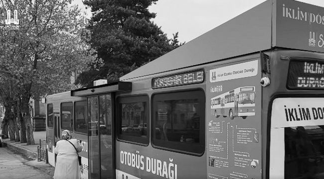Erzurum'da "İklim Dostu Otobüs Durağı"