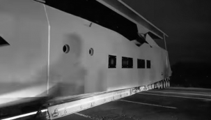 Erzurum'da tekne karaya oturdu...