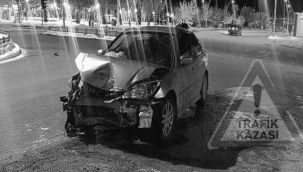 Palandöken kavşağında kaza: 4 kişi yaralandı