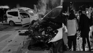 MNG kavşağında yine bir kaza: 7 yaralı...