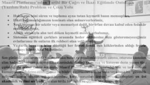 Maarif Platformu'ndan Birlik ve Diriliş Çağrısı