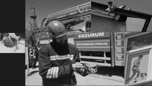 Erzurum'da İtfaiye'nin kuş operasyonu...