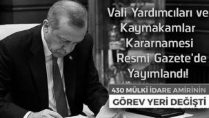 Erzurum'da da 28 mülki idare amirinin görev yeri değişti